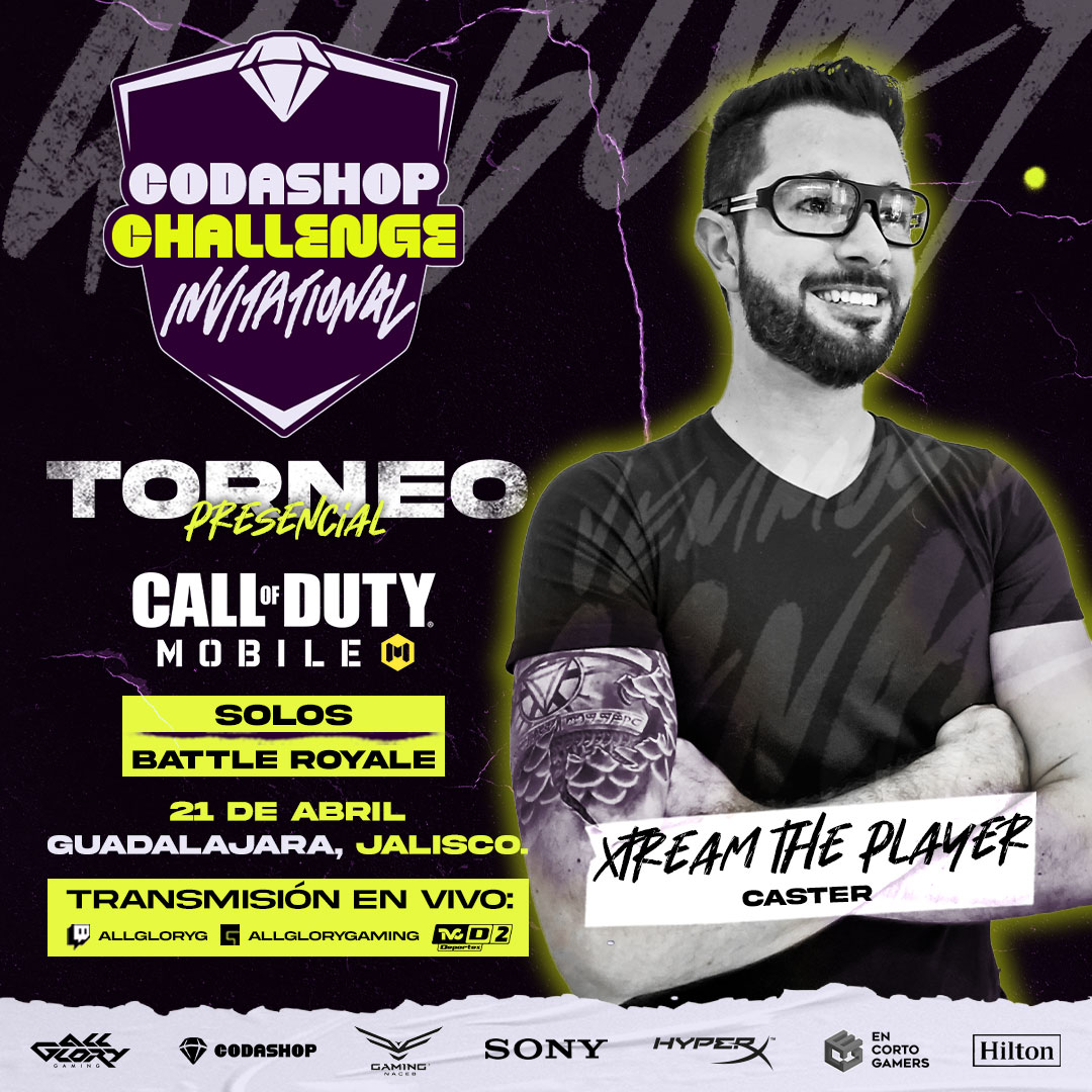 AllGloryGaming's tweet photo. Sin casters no hay torneo, la neta. Por eso, tendremos a los mejores. @kapaquii , @XtremeThePlayer y @DiCarreraOfi están listos para el #Codashop Challenge Invitation. ¡Y esperamos que tú también lo estés! https://t.co/kU1V35WhBf