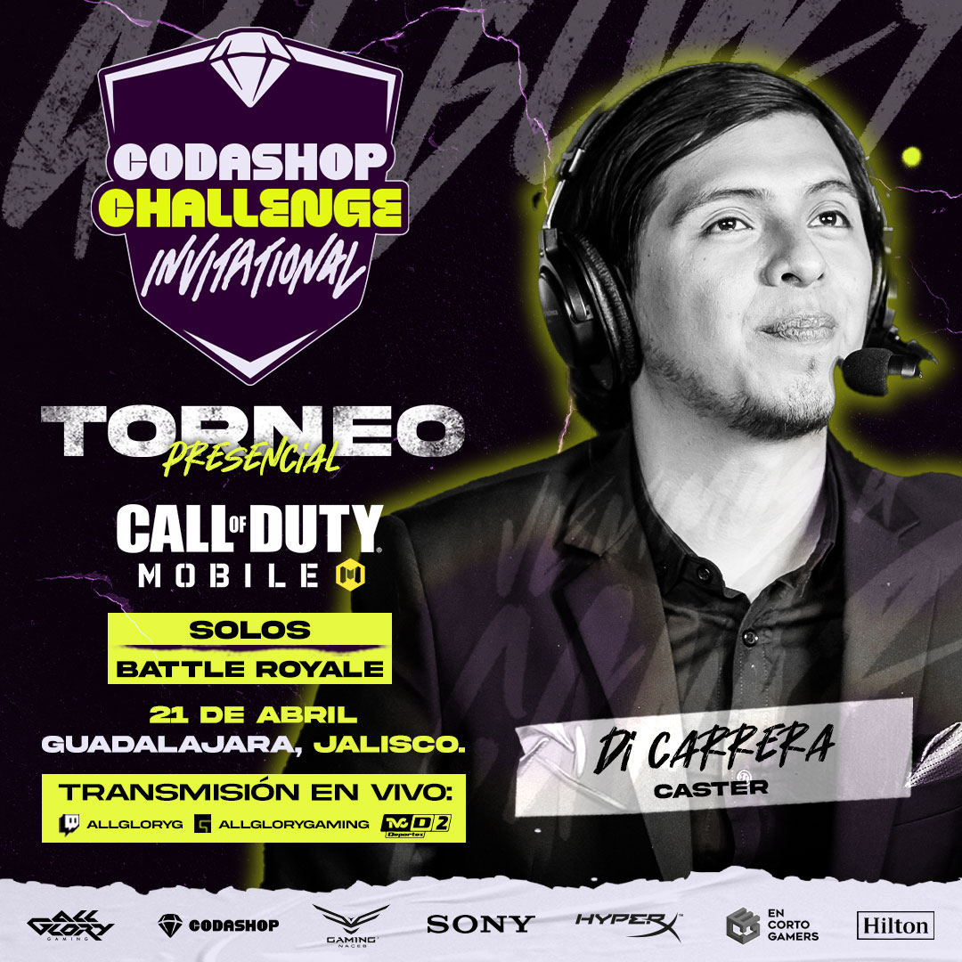 AllGloryGaming's tweet photo. Sin casters no hay torneo, la neta. Por eso, tendremos a los mejores. @kapaquii , @XtremeThePlayer y @DiCarreraOfi están listos para el #Codashop Challenge Invitation. ¡Y esperamos que tú también lo estés! https://t.co/kU1V35WhBf