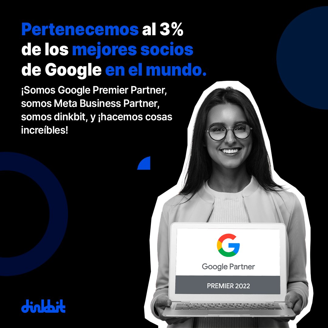 dinkbit's tweet image. Además de pertenecer al 3% de los mejores socios de Google en el 🌎, también somos #MetaBusinessPartner. Unimos tecnología y metodología, para poder ofrecer soluciones integrales, 100% personalizadas.
¡Contáctanos y conoce todas las alternativas que tenemos para tu negocio!