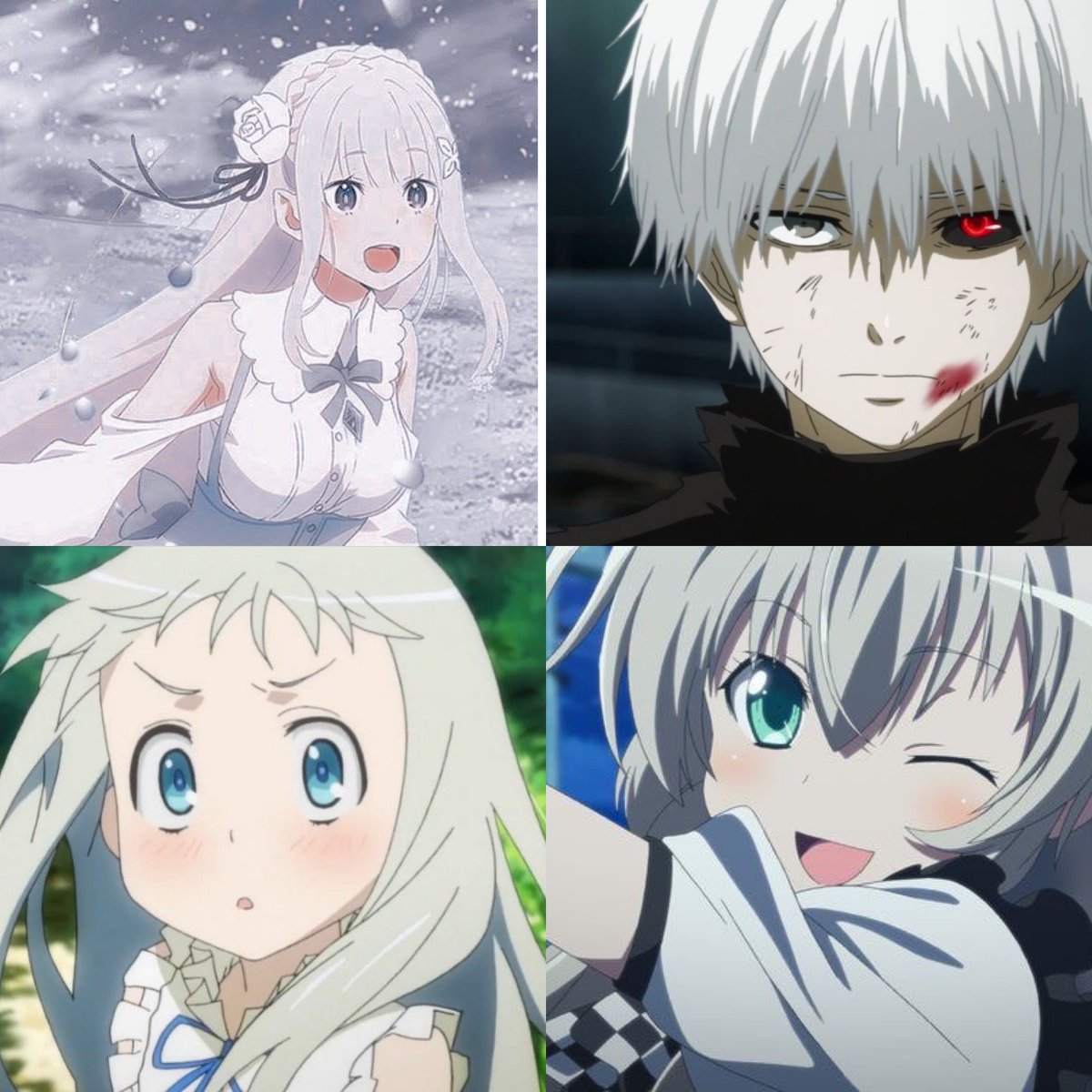 好きな銀髪のアニメキャラ達！！

#アニメ好きと繋がりたい 
#アニメ好きな人RT・いいね
#いいねした人全員フォローする 
#フォロバ100