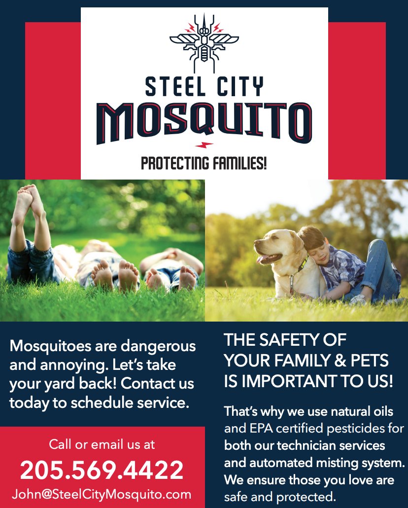 Steel City Mosquito is ready to help you take your yard back! #mosquito #outdoors #nature #birmingham #alabama #backyard