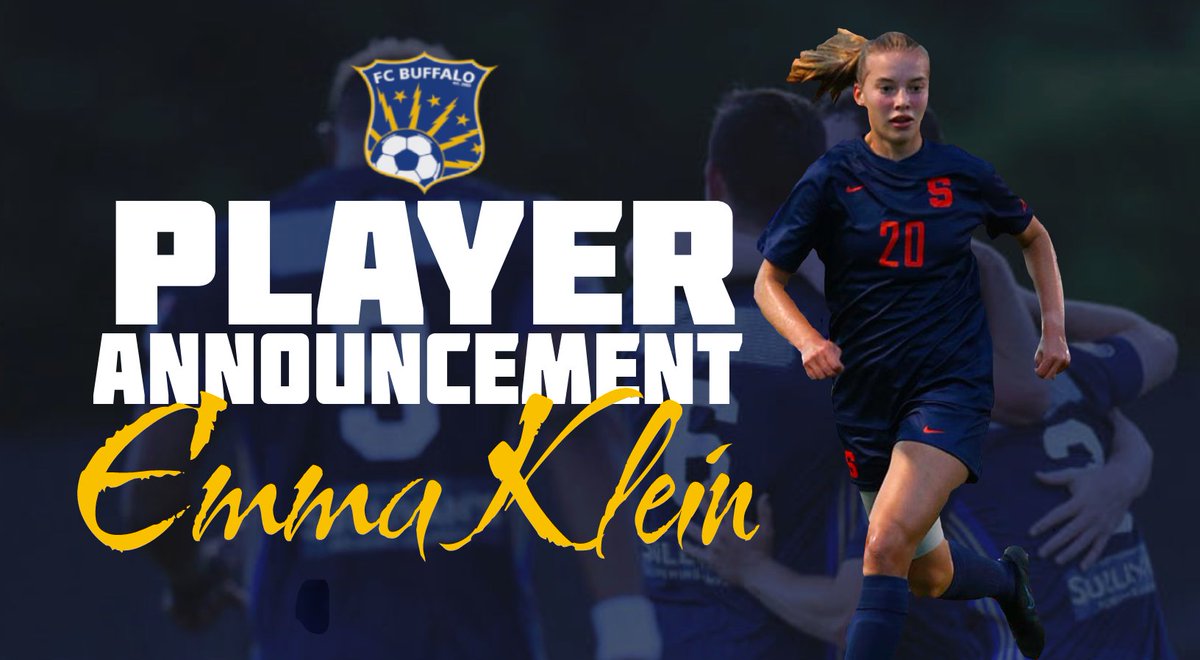 FC Buffalo Women (@fcbuffalowomen) on Twitter photo We've been mostly announcing returnees for FCBW so far (there's going to be a *lot* more of that) but let's welcome a Buffalonian coming home: <a href="/amherstwsoc/">Amherst Women’s Varsity Soccer</a>'s Emma Klein, who started 11x for <a href="/CuseWSOC/">Syracuse Women's Soccer</a> as a true FR 🍊🔵🟡
Announced roster so far, here: fcbuffalo.org/women-roster/ We've been mostly announcing returnees for FCBW so far (there's going to be a *lot* more of that) but let's welcome a Buffalonian coming home: <a href="/amherstwsoc/">Amherst Women’s Varsity Soccer</a>'s Emma Klein, who started 11x for <a href="/CuseWSOC/">Syracuse Women's Soccer</a> as a true FR 🍊🔵🟡
Announced roster so far, here: fcbuffalo.org/women-roster/