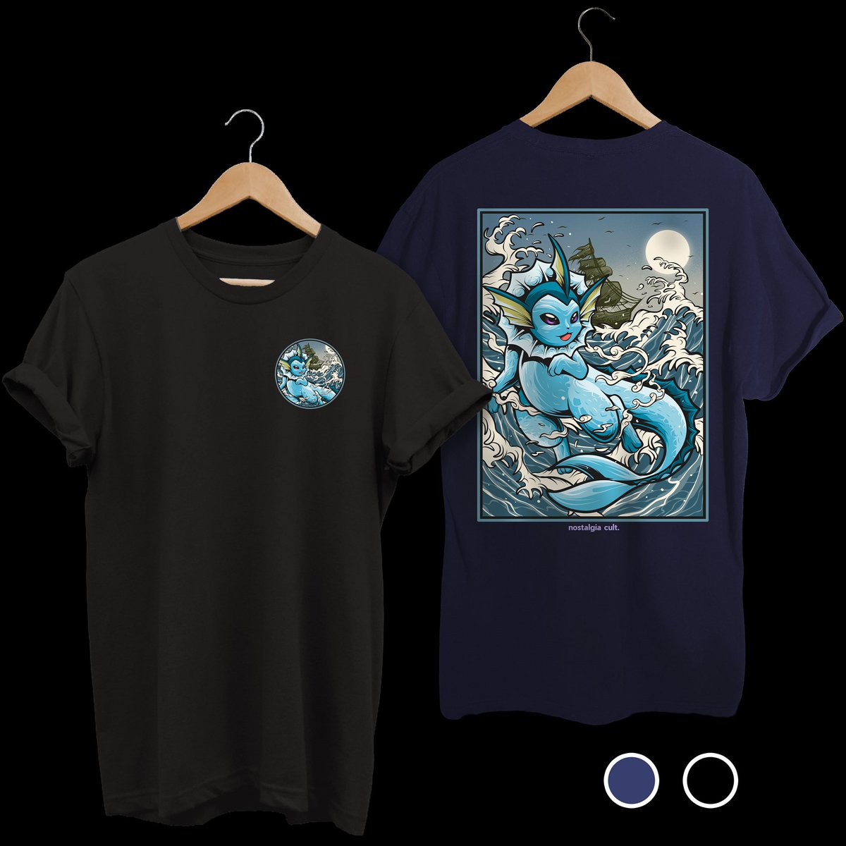 nostalgiacult's tweet photo. VAPOREON. 💧

This is probably my favorite drop we’ve done so far!

Grab this tee in black or navy blue at https://t.co/CVvZVOeoX3

High quality threads only. https://t.co/5x9Bfnm44g
