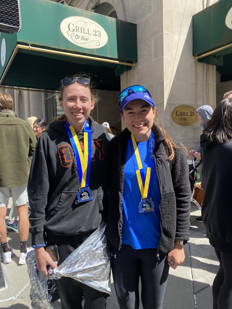<a href="/bostonmarathon/">Boston Marathon</a> debut for these ladies was a success and we are so proud of them! 2:50 for <a href="/corab_davies/">Cora Davies</a> and an 8 min PR. 
2:59 for Audrey and a one minute PR! Way to go! 
#BostonMarathon