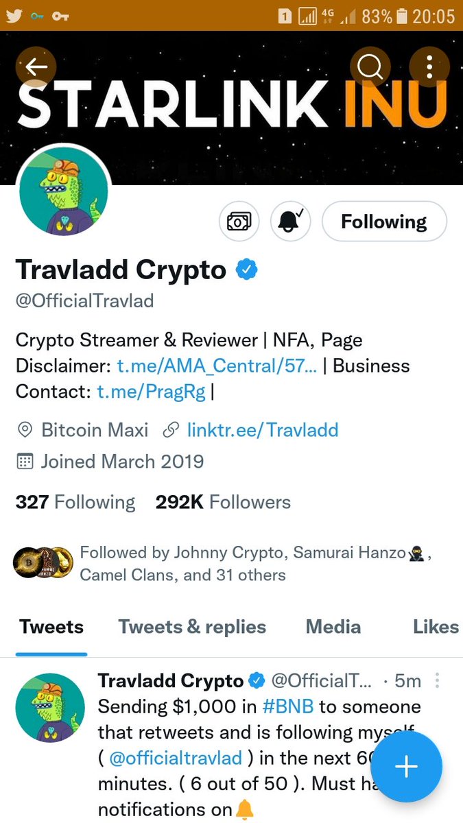 GoldenCryptoETH's tweet photo. @travladd You are the best dude 🤙 https://t.co/cd2PqGSZKP