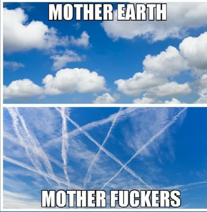 HighImpactFlix's tweet photo. Anybody else sick of seeing cr*p sprayed in the skies and people denying the problem even exists? https://t.co/Mb8Y3LCTCr