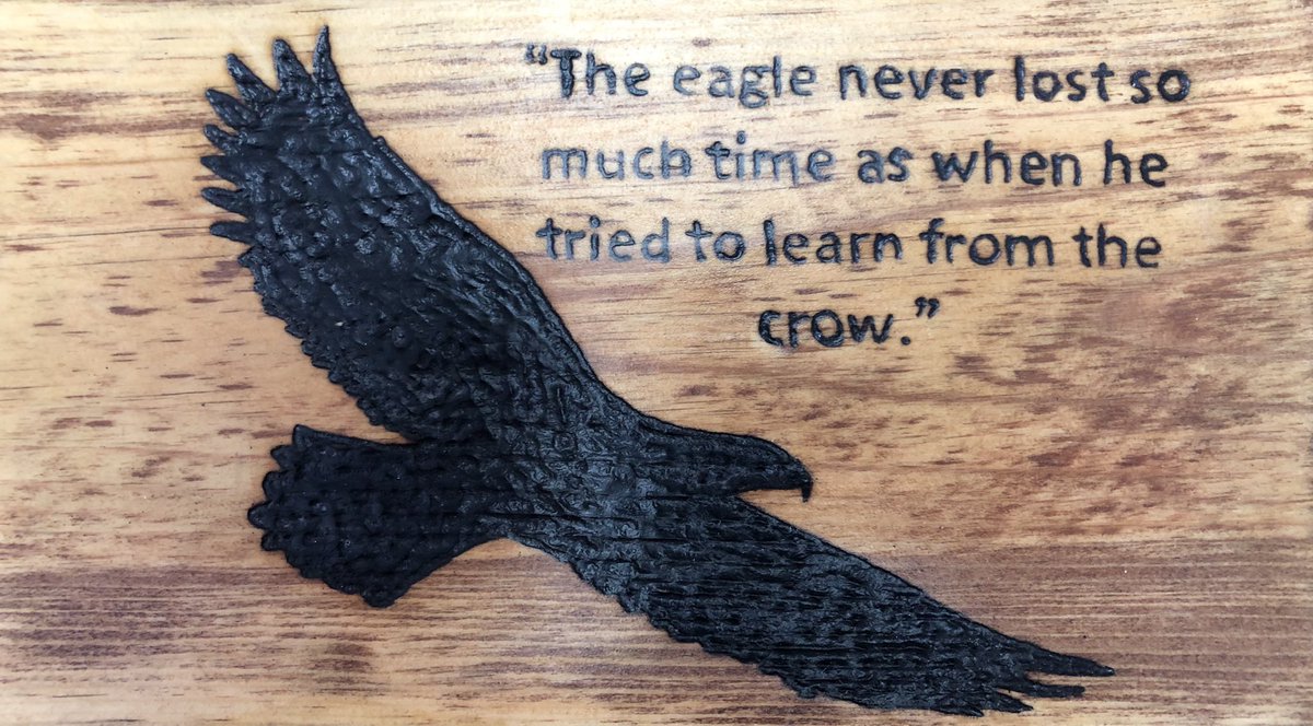 solution_leader's tweet photo. My takeaways: Be you, not someone else.  Be focused by eliminating distractions. Be your version of the eagle and soar. #mondaymotivation #mondayquotes https://t.co/euTICxPHZ9