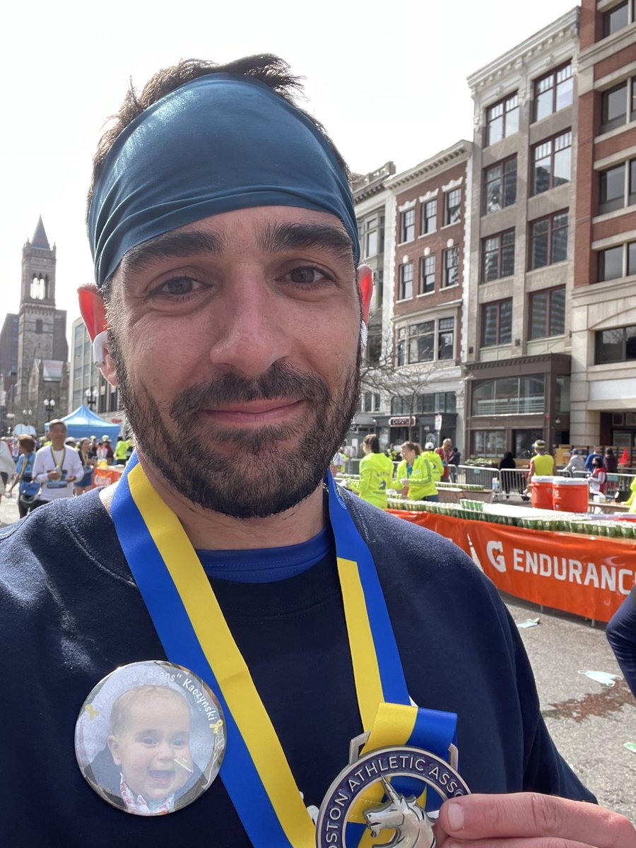 KFILE's tweet image. For Beans. Thought about her that whole last mile. Thanks to everyone who helped our team fund the Infant Brain Tumor Program. TeamBeansMarathon.com