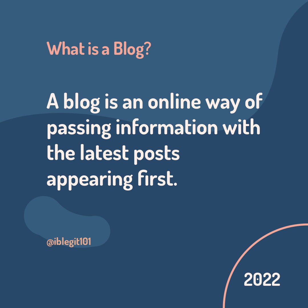 iblegit101's tweet image. What is a blog?
#blogging #blog #whatisablog