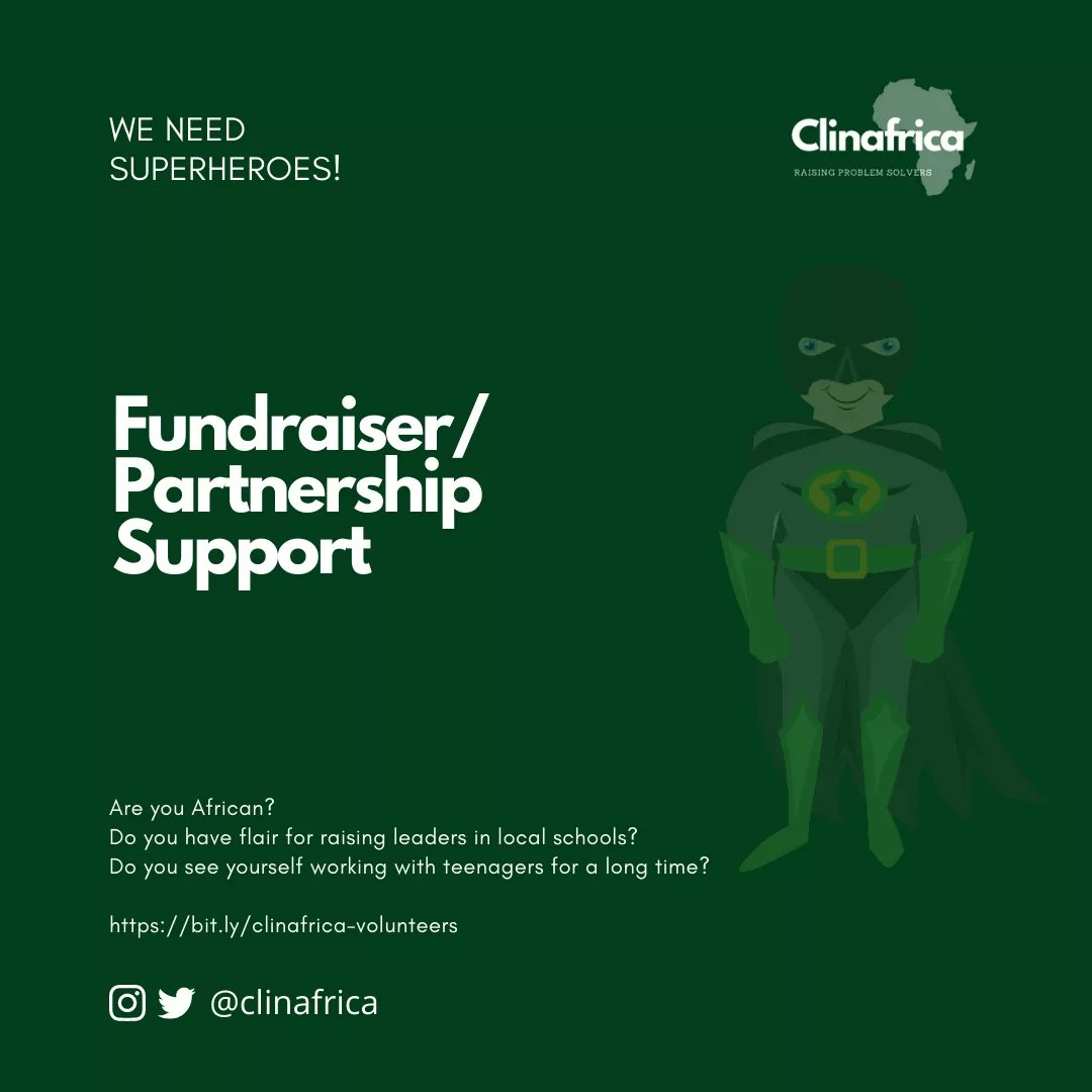 If Africa must lead the world in the future, then we must be intentional about investing in the people of the future today. Volunteer with us as we together build the Africa of our dreams!

PS: Opportunities are only opened to Africans in #Africa.

See link in bio to register...