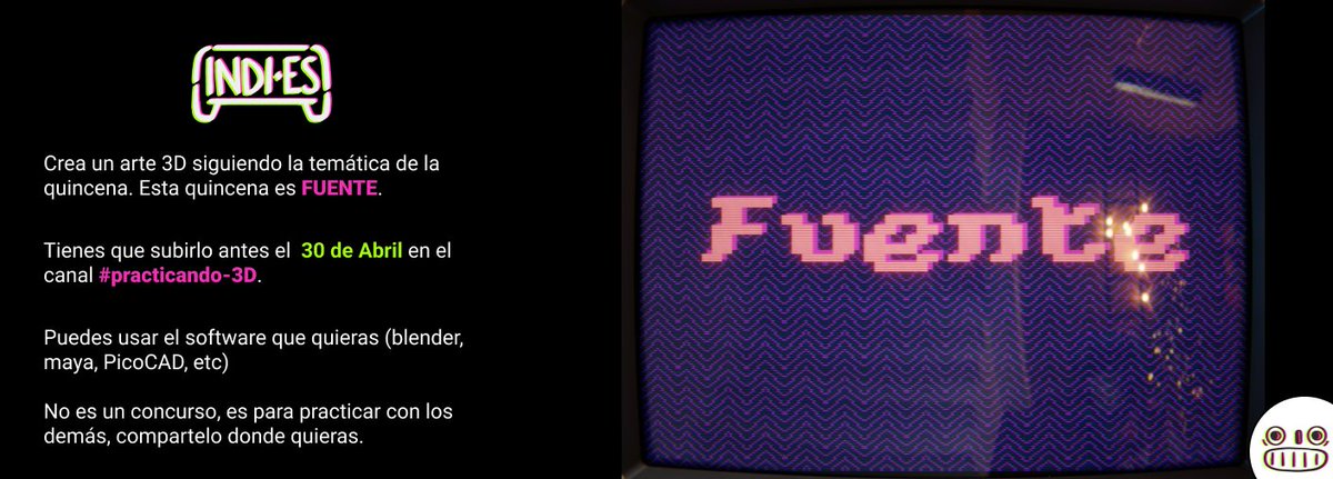 indi__es's tweet photo. El tema de la quincena es:
Fuente
#practicando3d https://t.co/kjwClrSkbw