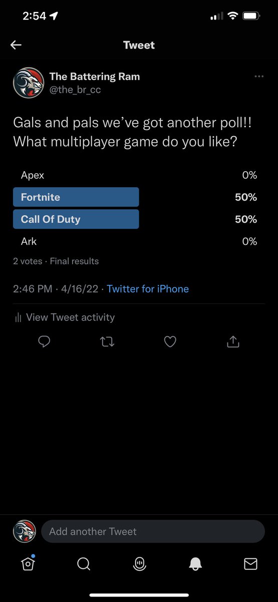 the_br_cc's tweet photo. Gals and pals It’s between fortnite and call of duty  #gaming #videogames #gamingcommunity #COD #fortnite #RamFam https://t.co/ERROcqxLLT