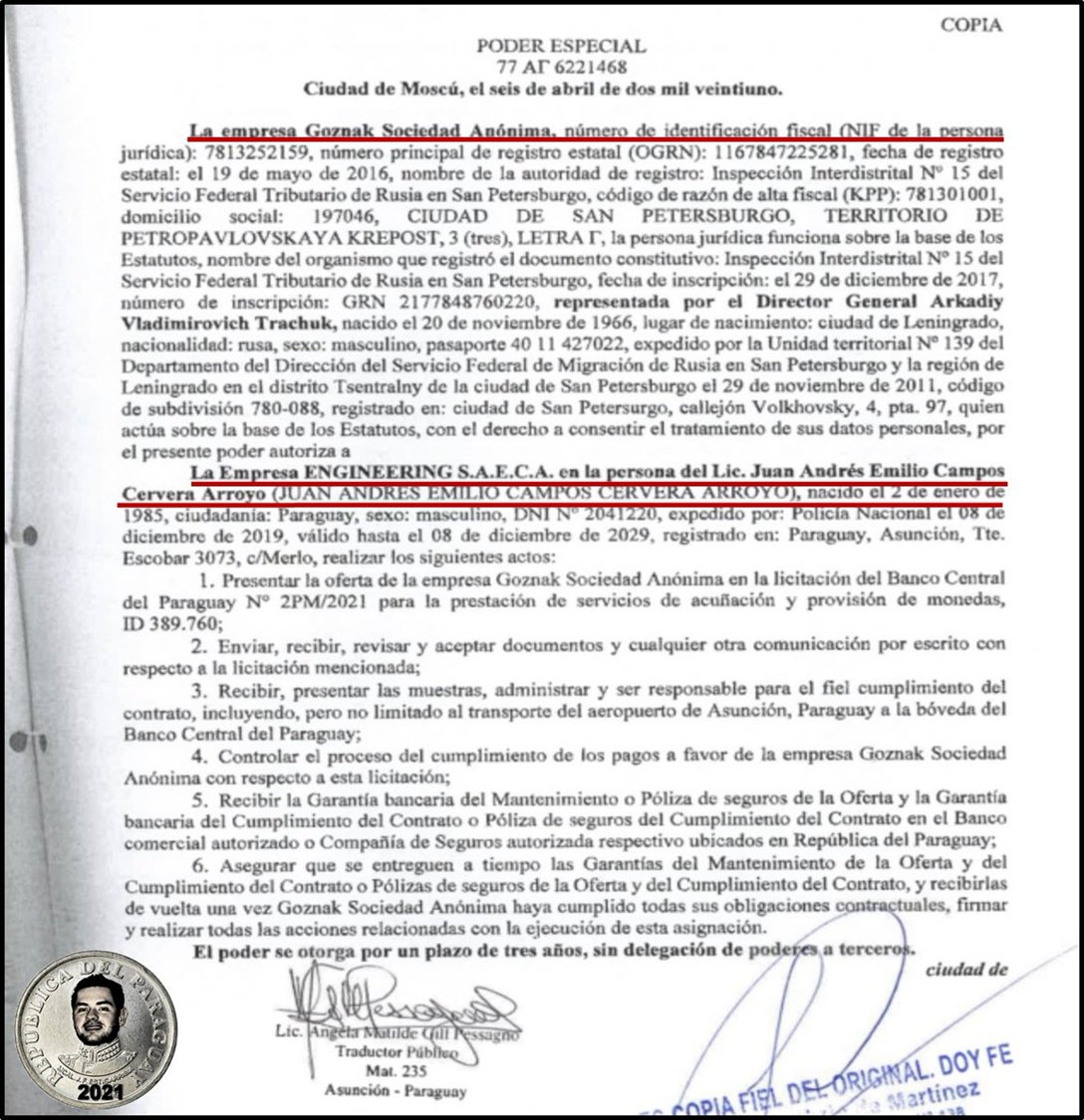 Pidal8A's tweet photo. La licitación de moneda fue cancelada cuando salió a la luz que la empresa que tenía que ser adjudicada tenía de representante legal a la empresa del  famoso Juan Andrés Campos Cervera de #Engineerig empresa relacionada a @MaritoAbdo https://t.co/JVfDWsxAmS