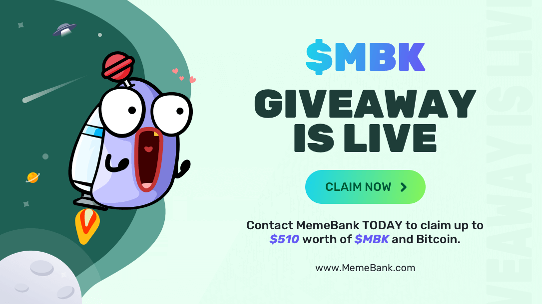 a_airdrop_'s tweet photo. MemeBank's Free $MBK Airdrop is currently on-going!!
$MBK holders are eligible for MemePad and granted early-bird access to all the trending memecoins. 🕙Be first or be gone!!

Claim your $MBK here👇
https://t.co/4qwO93xN4s https://t.co/lOboU3Cqov