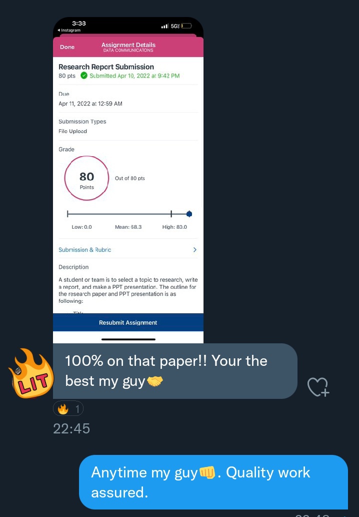 AcademiaHandler's tweet image. Ensuring💯 for all our clients. DM for academic help.