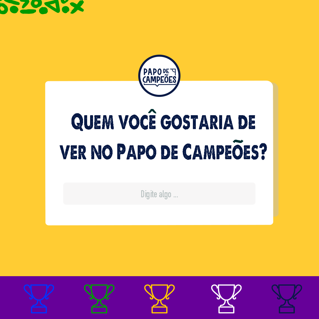 TÁ CHEGANDO! 🏆🔥

E aí, torcedor? Qual campeão do mundo não pode faltar na nova série exclusiva da <a href="/tvgazetaoficial/">TV Gazeta</a>? 🇧🇷

Dia 1º de maio é dia de estreia. Dia de "PAPO DE CAMPEÕES". Já coloca o alarme às 23h, hein?! 

#PapoDeCampeoes