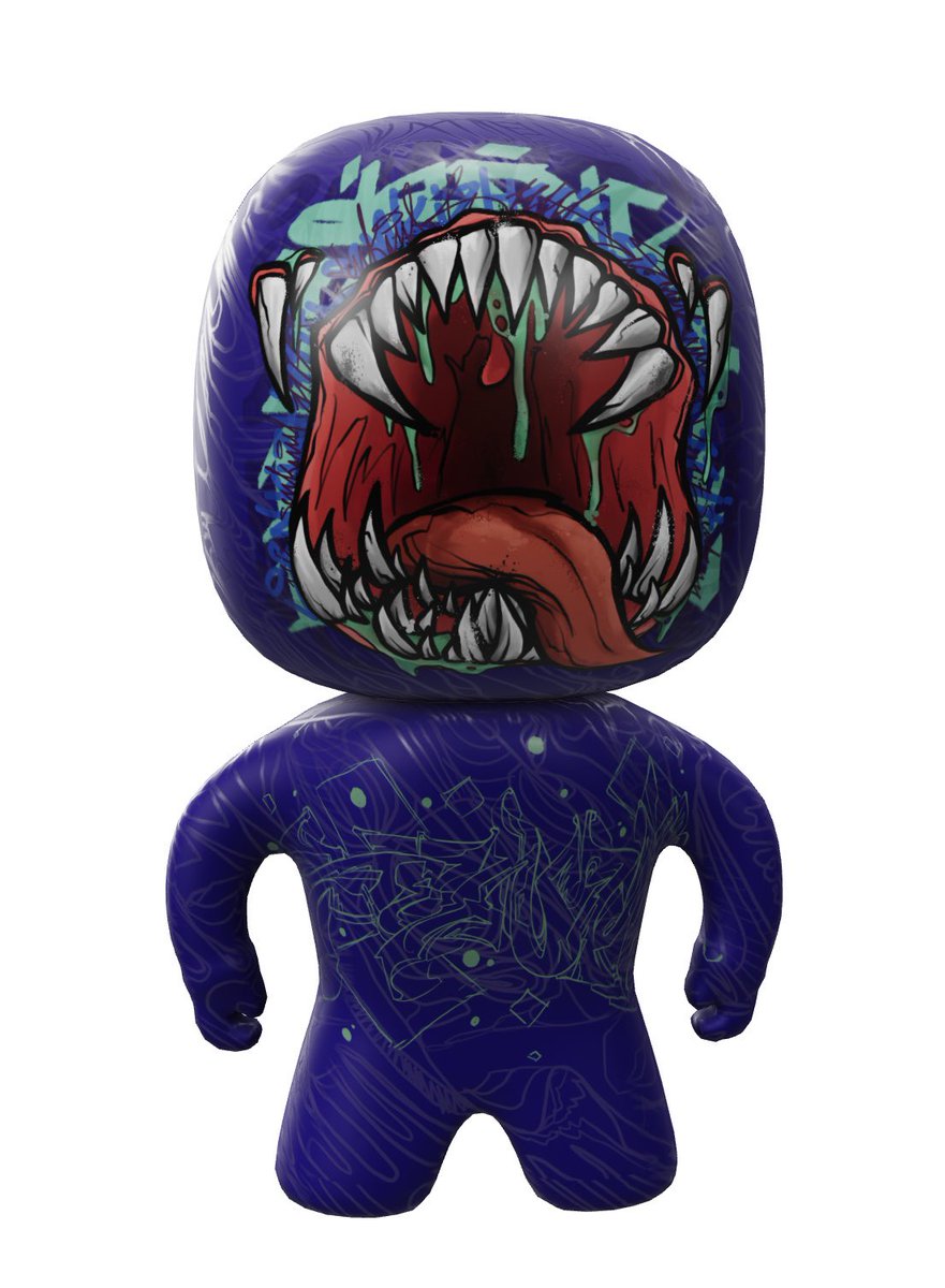 Thanks <a href="/metaverse_decor/">Metaverse Decor</a> for BIGMOUTH ! Love the details when you zoom in!! Amazing work! I wonder if a bigger collection is being released 🤔 #nft #nftcommunity #rtfkt #clonex