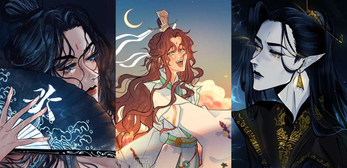 mariauri__'s tweet photo. hiii it's me mari!! i made a new account where i will be posting my #tgcf fanart from now on 💗 please RT to help me find my followers (*꒦ິ꒳꒦ີ) 
#天官赐福 🌊🍃🐟 https://t.co/nDPuUJZNw9