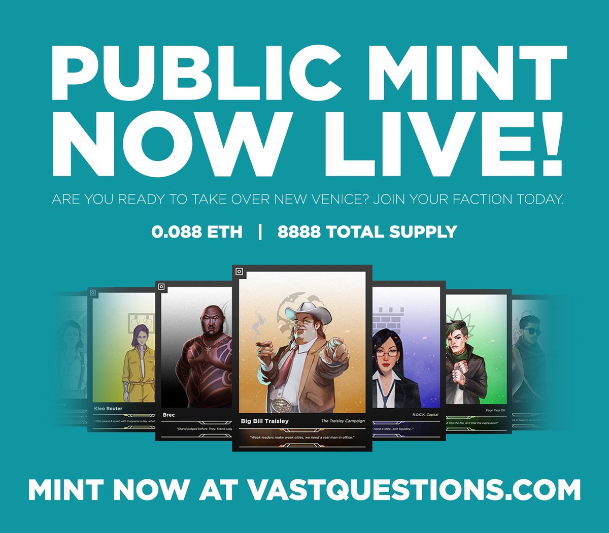 Do you and your friends have what it takes to take over the city? 

Gang up with some friends, make some basic decisions every 4 days and when the smoke clears, you could all be sharing in one of the game's 3 major prize pools of Ethereum or earn a highly valuable hidden prize