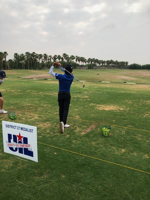 NBISDAthletics's tweet photo. NBISD may be closed today BUT NBHS Golf ⛳ district medalist Lucky is hard at work on the course at the Regional Tournament in McAllen, TX! Go Lucky Go!!!🏌️⛳🏌️ #ThinkLow #NBGolf🦄 https://t.co/YjDwXFvhd5