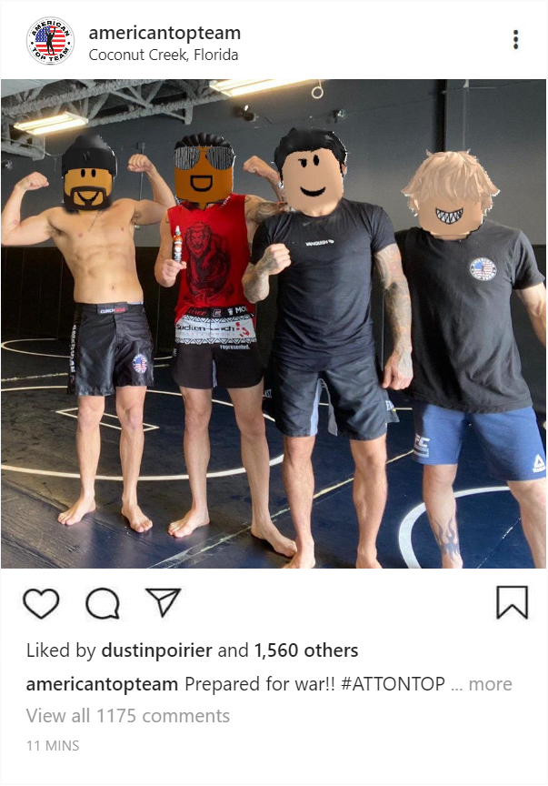 ATT_RBLX's tweet photo. Takeover!! #ATTONTOP 

@therofred 
@BasserBurger 
@RoDustinPoirier 
@ThatCowisMyWife https://t.co/CO3effmzLB