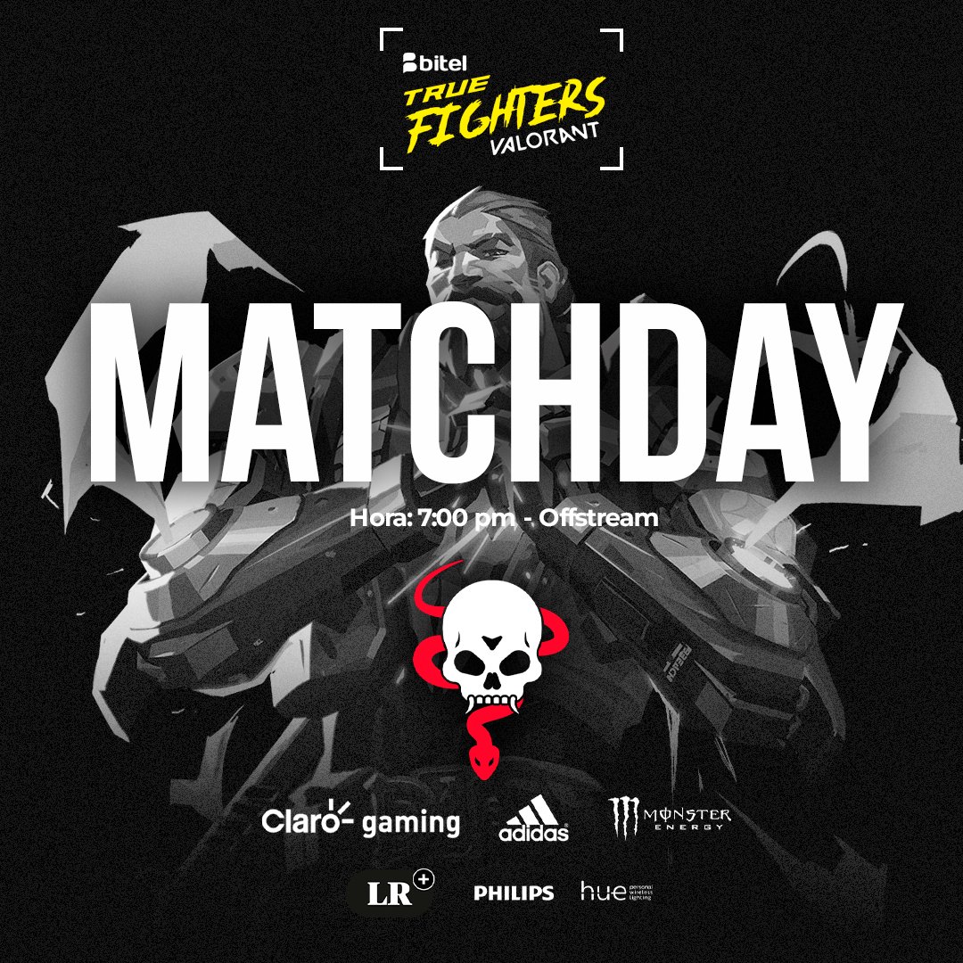PythonsBlood's tweet photo. El día de hoy jugamos la Clasificatoria #1 para la #BitelTrueFighters de #VALORANT
Será un camino largo, pero estamos seguros que con su apoyo lograremos clasificar al evento final. #GoPythons 🐍🩸 https://t.co/zOE6ZQ6TeE