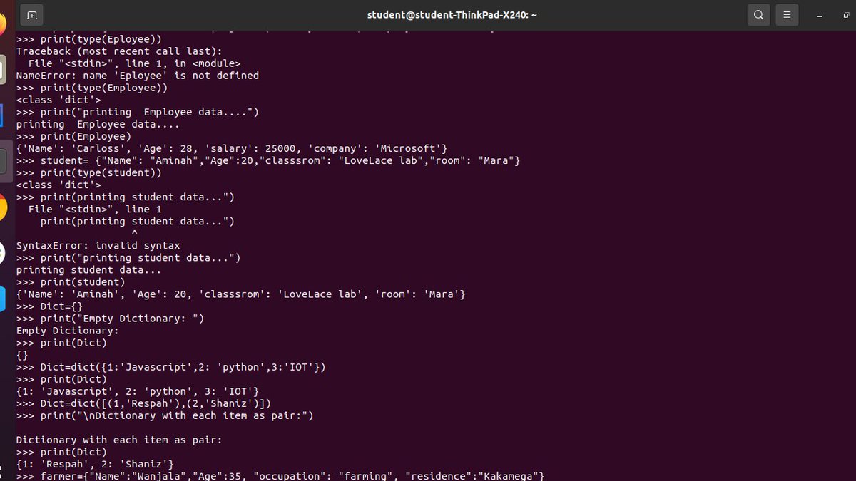 Blessed15644957's tweet photo. #100DaysOfCode 
#IamAkirachix
#codinglife 
#pythonprogramminglists https://t.co/bOrLBKTufI