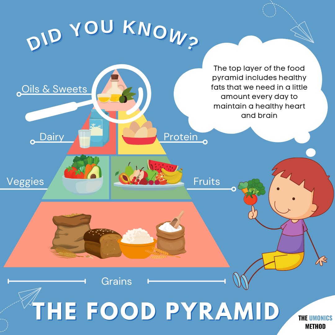 umonics's tweet photo. Do you know the levels of the food pyramid? Because our students, as young as three and four years old, can recite and enumerate them.
Website link: https://t.co/cotLwKk06q
#FoodPyramid #Healthyfoods #HealthyLiving #LearnWithUmonics #theumonicsmethod #education #learn https://t.co/3AD7At1vLc