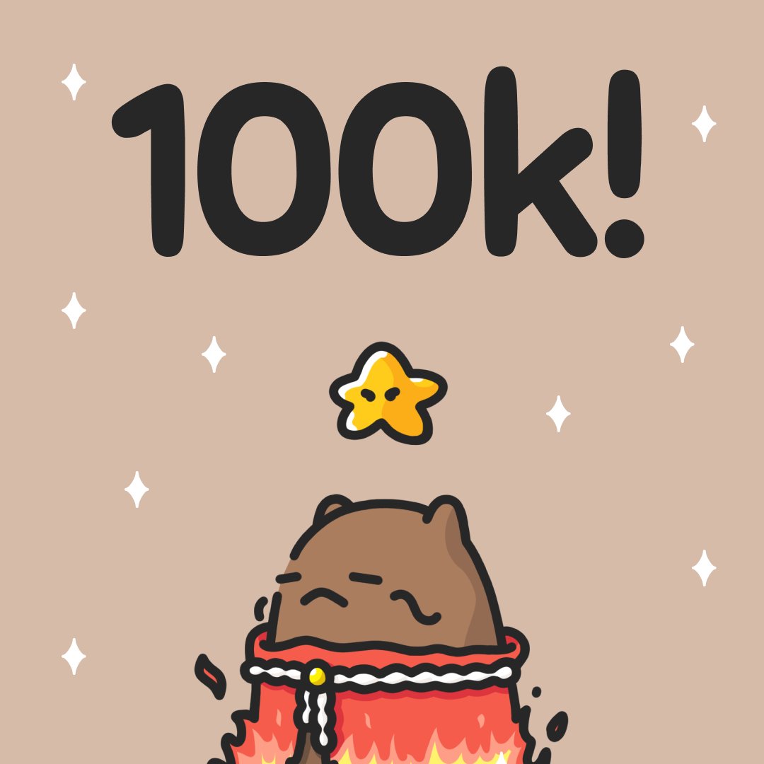 Can't believe we've already hit 100k followers! Thank you all so much. We are so grateful 💖