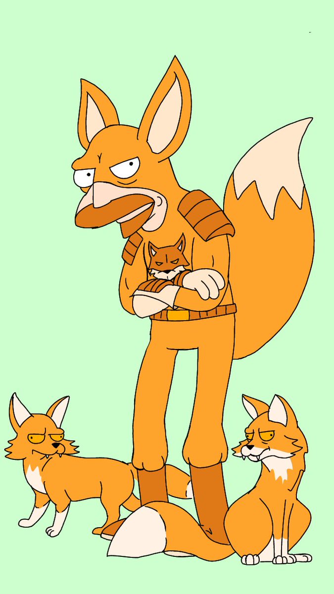 WyldeHogg's tweet photo. Did another style challenge doodle! #fox #superhero #simpsons #Futurama 
Also posting on other social media if you'd like to follow!!! #facebook #instagram #tiktok #YouTube #patreon https://t.co/8gHdLSv9hp