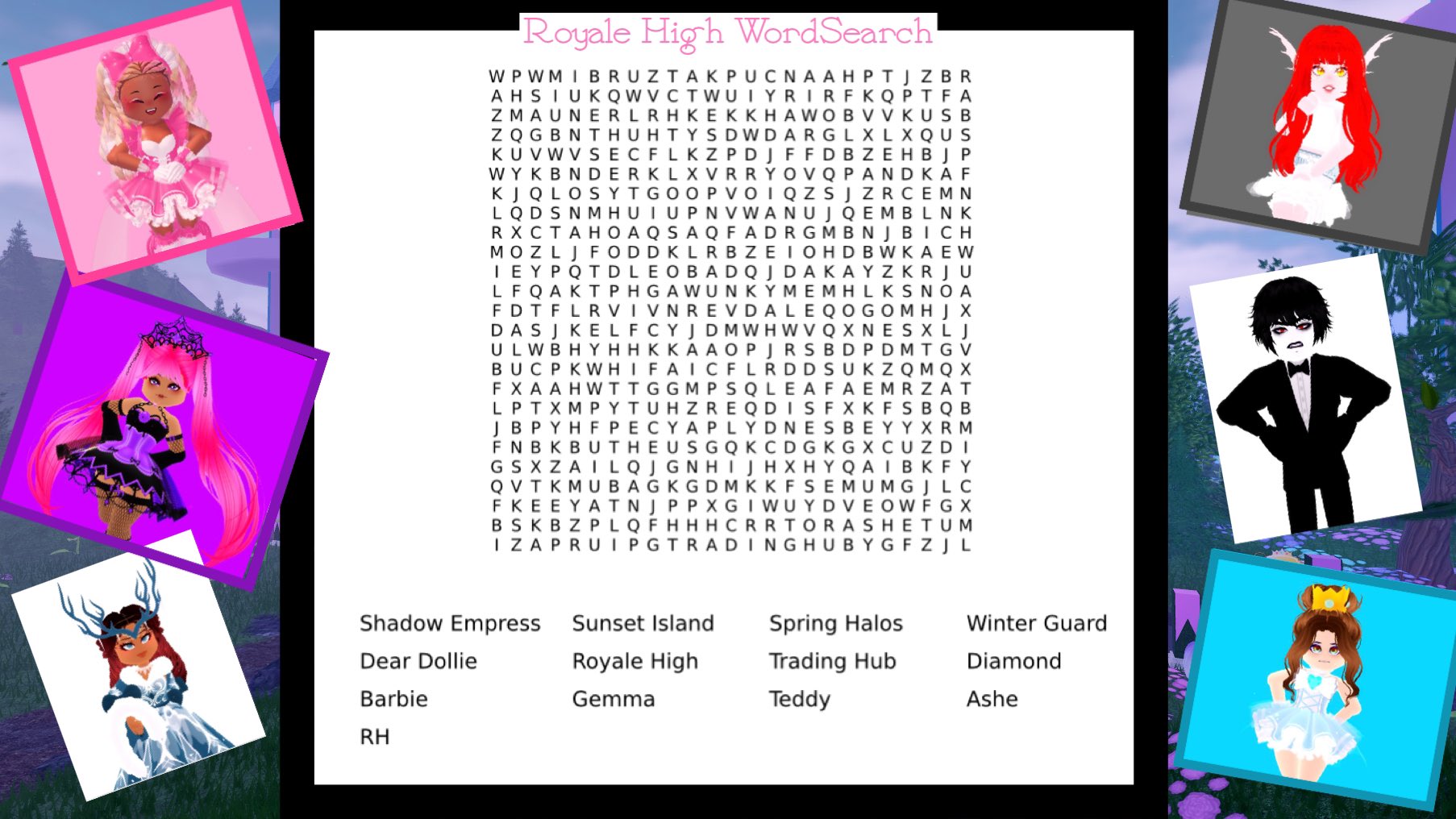 Roblox Word Search