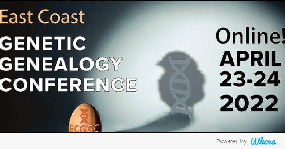 Hi! I'm attending East Coast Genetic Genealogy Conference #EcGGc. Let's start connecting with each other now. <a href="/bert6624/">bert6624</a> - via Whova event app whova.com/whova-event-ap…