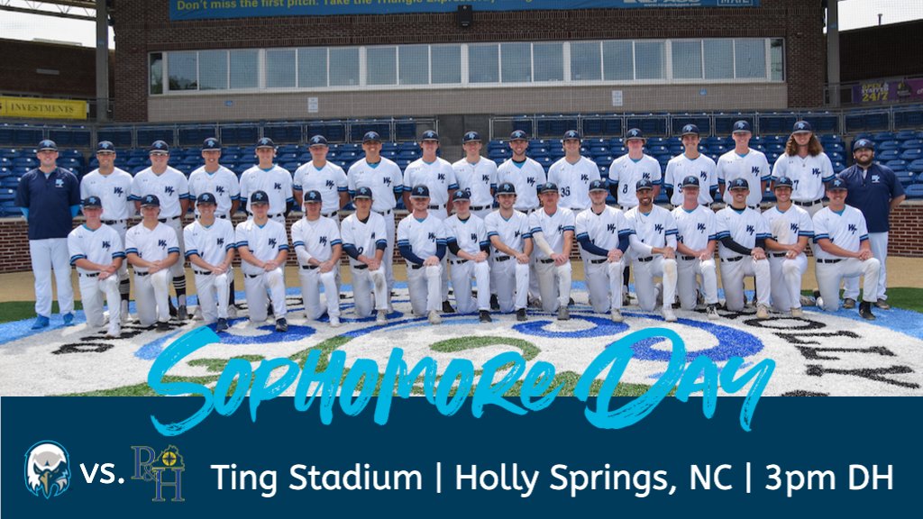 ⚾️ GAME DAY ⚾️
🆚 Patrick &amp; Henry CC
🕒 3:00pm
🎓 SOPHOMORE DAY
📍 Ting Stadium (Holly Springs, NC)
📺G1 youtu.be/VHO9mE8cE1s
📺G2 youtu.be/Mc7OwYLvSQs
