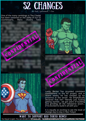 Exciting changes are coming for S2s: 🔥

- Participation in incentivized building with S1s;
- Access to WL Marketplace;
- Utility for S2s through the use of BYTES; 
- and more...

Check out our latest issue Discord to read the full story.