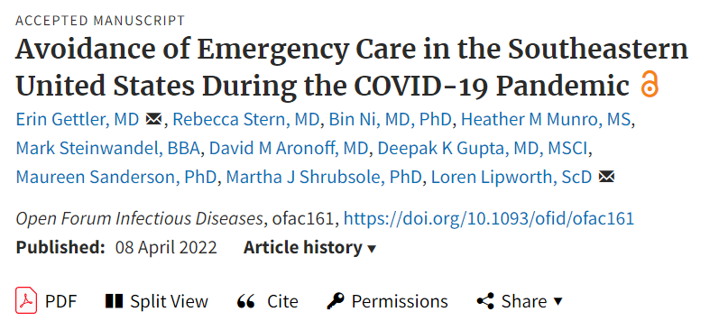 IDSA (@idsainfo) on Twitter photo OFID: In a low-income cohort in the southeastern U.S., 5% of individuals avoided emergency medical care during the COVID-19 pandemic, primarily due to fear and visitor restrictions. #OpenForumInfectDis
š:bit.ly/37i3sTd <a href="/PaulSaxMD/">Paul Sax</a> <a href="/DrJLi/">Jonathan Li</a> <a href="/FungalDoc/">FungalDoc: moved to bluesky</a> @DocWoc71 @VUMCepi OFID: In a low-income cohort in the southeastern U.S., 5% of individuals avoided emergency medical care during the COVID-19 pandemic, primarily due to fear and visitor restrictions. #OpenForumInfectDis
š:bit.ly/37i3sTd <a href="/PaulSaxMD/">Paul Sax</a> <a href="/DrJLi/">Jonathan Li</a> <a href="/FungalDoc/">FungalDoc: moved to bluesky</a> @DocWoc71 @VUMCepi
