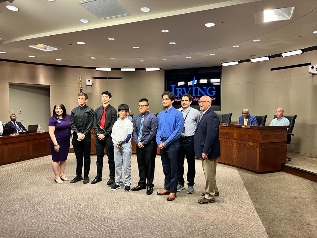 WeirdScience67's tweet image. Thank you so much @AMSRussell_Math Everybody looks so good. Those are amazing young men. So proud to be their teacher. They are going places. @IrvingISD @iisdCTE @NimitzVikings #WeRiseIrvingISD #ALLN @IISDMagdaHdz