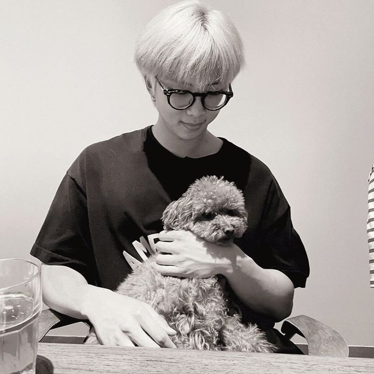 namjoon with dogs 🥺