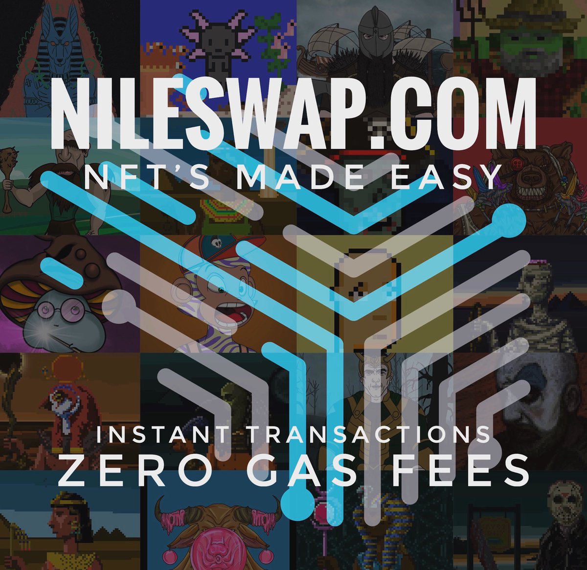 NileSwap's tweet photo. 💙🔥 Big Sunday giveaway!

The support since our update has been outstanding, welcome to all the $AZERO family who found us!

We’re giving away 100 $NST! 
Hold it on NileSwap to get monthly rewards while we get ready to support AZERO #NFTs🔥

To win:

-Like &amp; RT
-Follow us

$HTR https://t.co/QXwkDuENRP