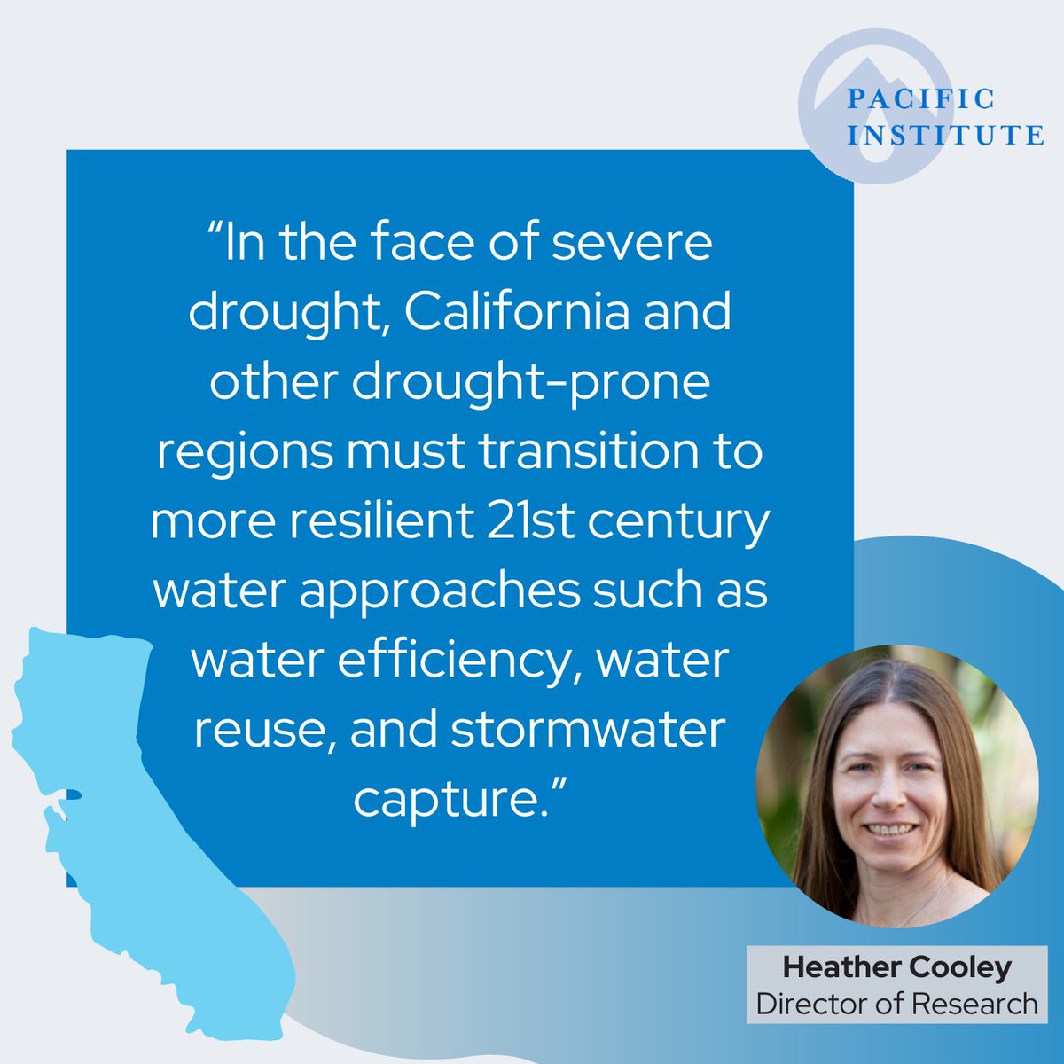 PacificInstitut's tweet photo. .@_HeatherCooley, Director of Research for the @PacificInstitut, details the #UntappedWaterPotential currently underutilized in the state of #CA. Building resilient #WaterSystems is crucial to solving #WaterSupply issues. Read the full report, here: https://t.co/3eT3Yzyz1v https://t.co/yeGPeC0umh