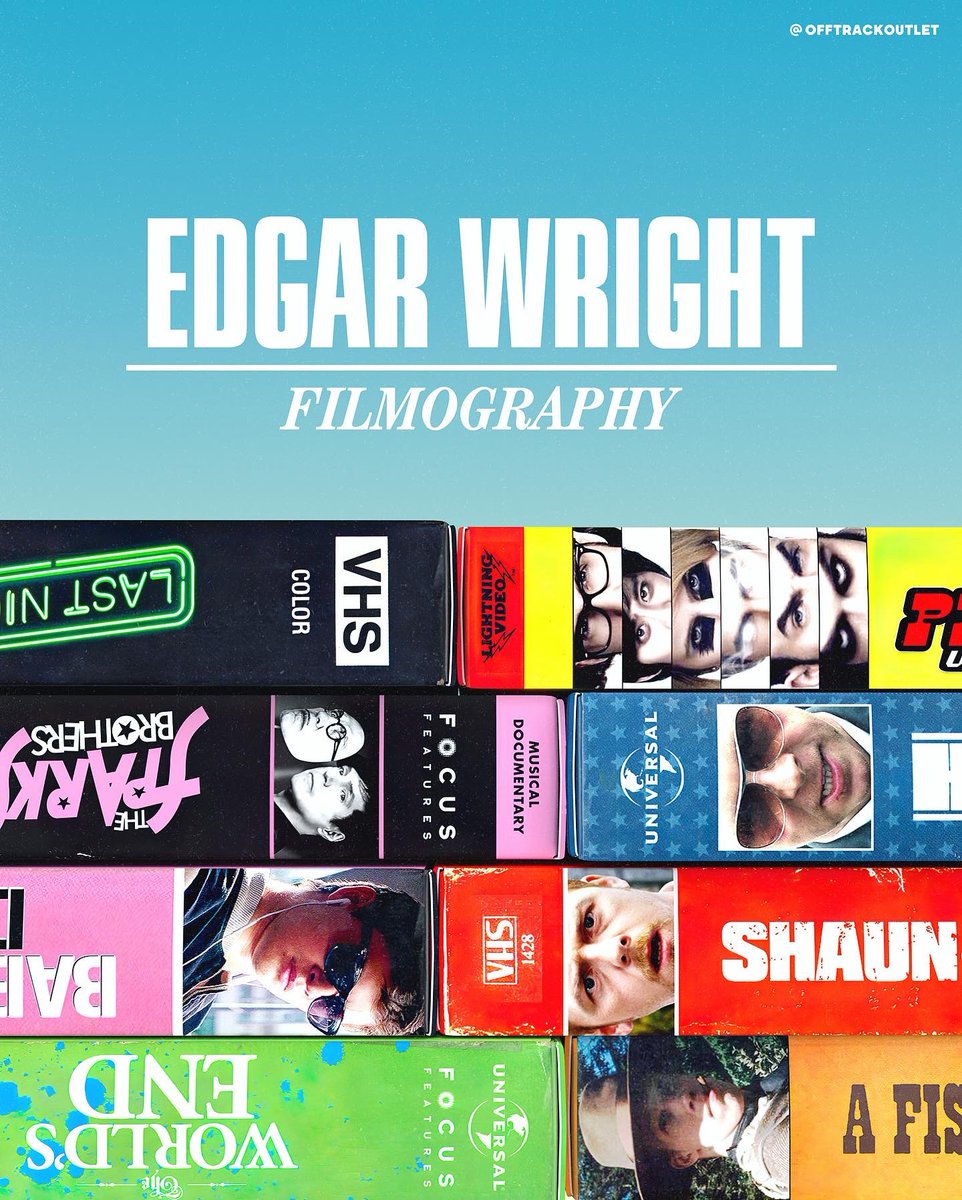 OfftrackOutlet's tweet photo. Happy Birthday to one of the most imaginative and creative directors working today. @edgarwright 👏🫡 #modernvhs #film #EdgarWright https://t.co/AlCk0xPEua