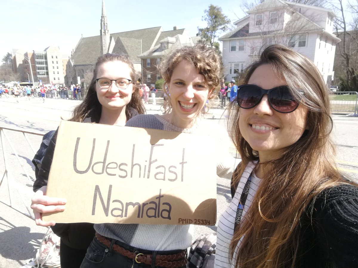 Claudia Ctortecka (@claudiactor) on Twitter photo Cheering for my scientific and running idol <a href="/namude/">Namrata Udeshi</a>
#BostonMarathon #HappyBirthday Cheering for my scientific and running idol <a href="/namude/">Namrata Udeshi</a>
#BostonMarathon #HappyBirthday