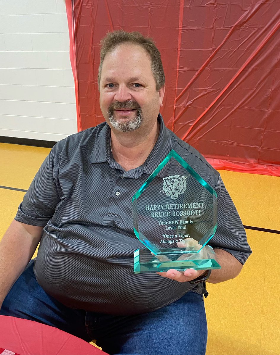 RBWTinyTigers's tweet image. RBW got to celebrate the amazing Mr Bossout today! He will be missed but everyone is excited for all his new retirement adventures! #GrillinAndChillin #OnceATigerAlwaysATiger