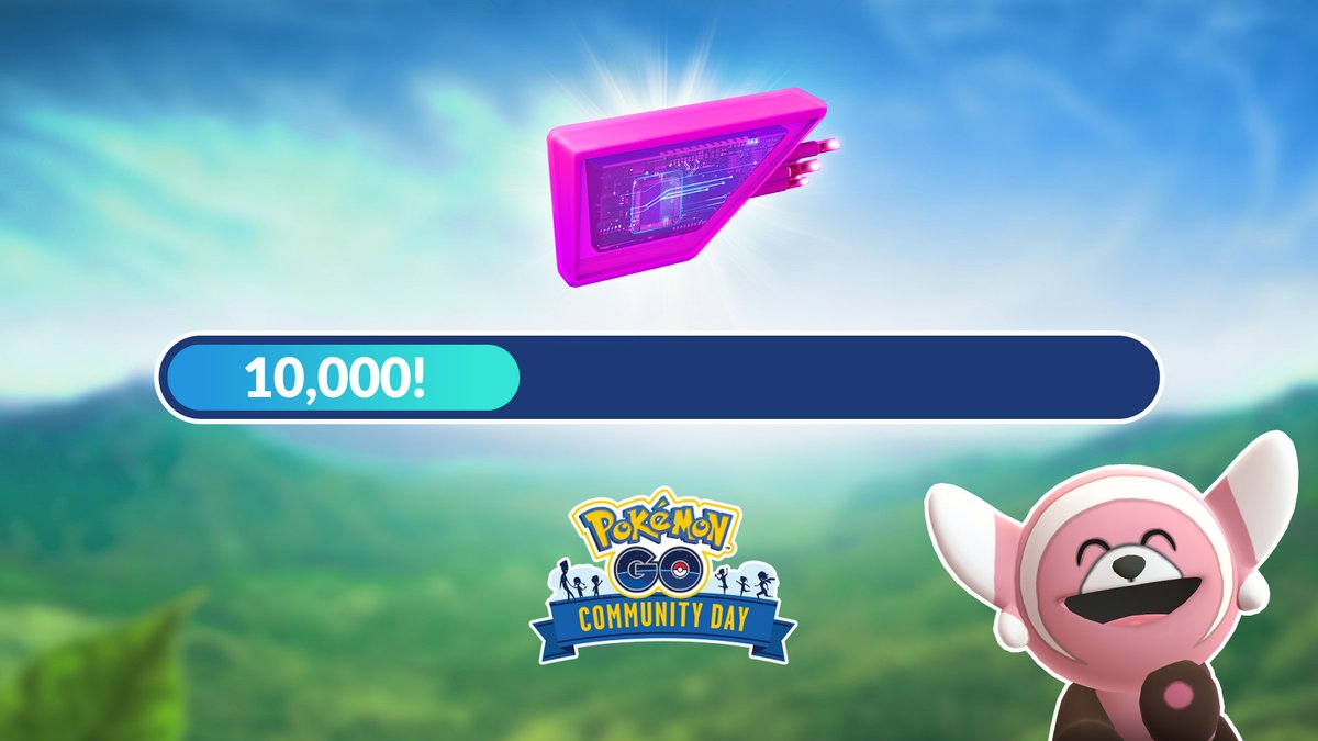 PokemonGOespana's tweet photo. 🏝️🥳 Por tanto, hemos conseguido el último objetivo. No olvidéis entrar en la tienda del juego durante el Día de la Comunidad de abril para conseguir una caja con los siguientes objetos:

⭐ Un Módulo Cebo
⭐ Un Huevo Suerte
⭐Un pase de incursión https://t.co/0wSy9LJhOY