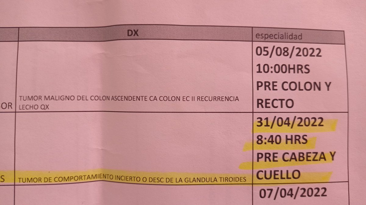 DeyaHega's tweet photo. El 1 de marzo mi oncóloga me mandó una biopsia guiada por USG, hice todos los trámites y después de un mes me dieron cita en siglo XXI para un día que no existe. Desde el 30 de marzo no me resuelve nada @Tu_IMSS. https://t.co/Xilxz74jbR