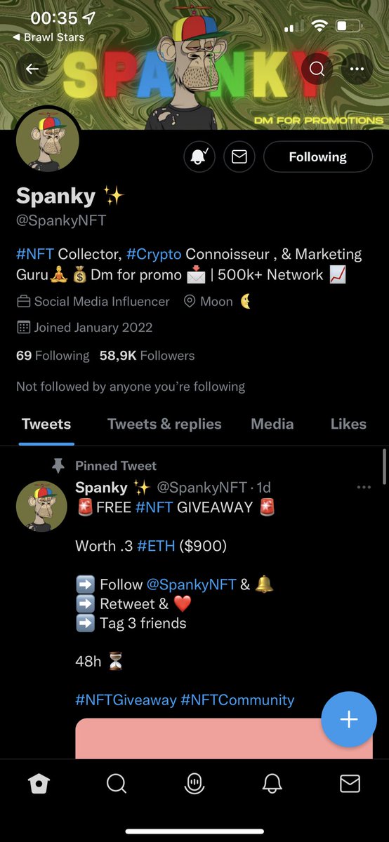 brom23354's tweet photo. @SpankyNFT Done https://t.co/yKk35z2Ijz