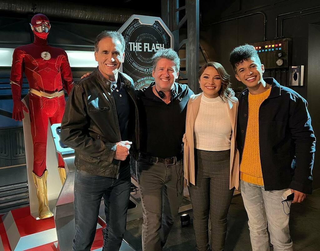 akf_mel's tweet photo. BTS from 5x06! And I think we’ll probably see @jordanfisher again at the end of this season! #TheFlash #TheFlashCast #TheFlashSeason8 #TeamFlash #BarryAllen #GrantGustin #DaniellePanabaker #CaitlinSnow #KillerFrost #Vibe #CarlosValdes #CiscoRamon #CandicePatton … https://t.co/24xqUTE3vT