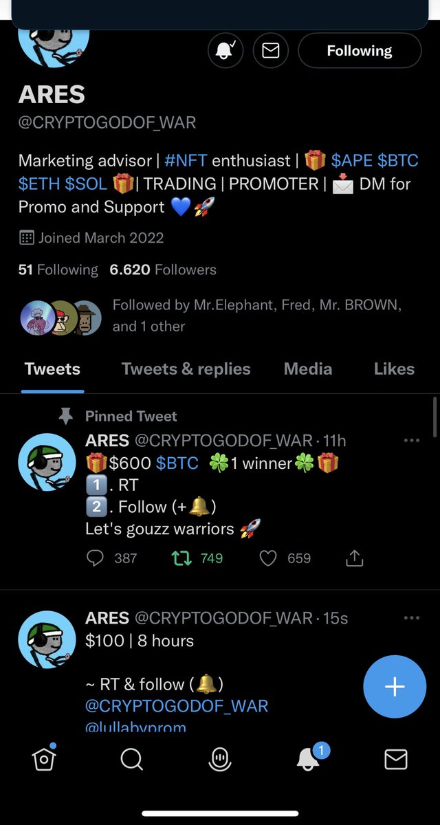 brom23354's tweet photo. @CRYPTOGODOF_WAR @lullabyprom @nftfred4u Done https://t.co/QMwG1gQ0O6
