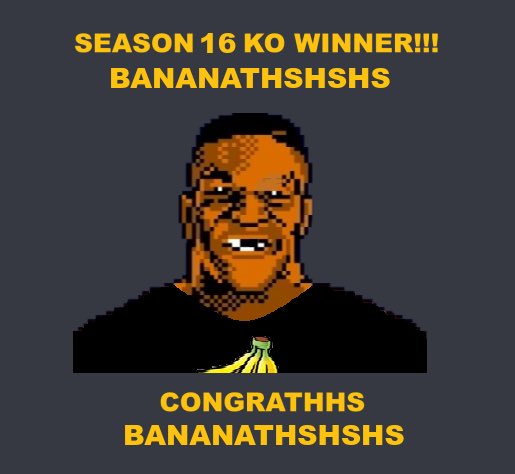After 20 weeks of knocking out teams, Mike Tyson finally met his match. Congrats to Wild Bananas for winning the Mike Tyson Knockout!🍌🥊