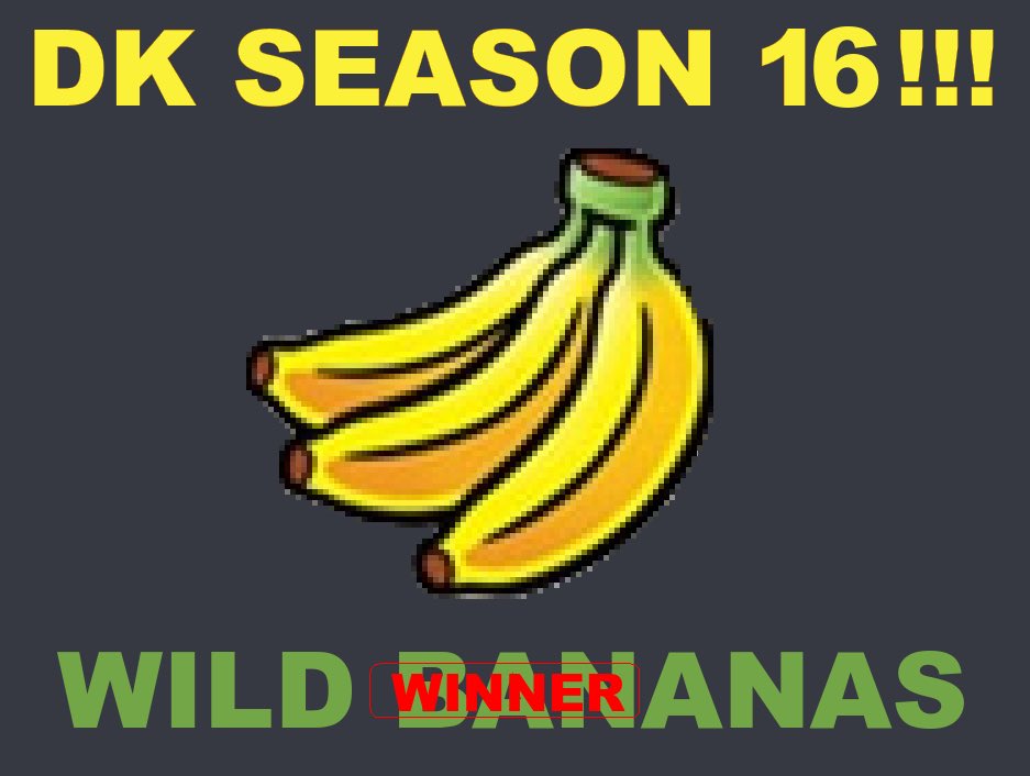 In our DK Cup, Donkey Kong went bananas for our champion, Wild Bananas! Congrats on another Championship! 🍌🐒