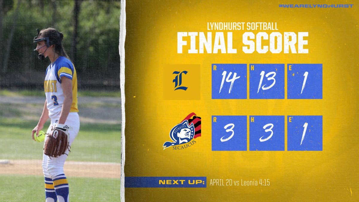 LHSGBathletics's tweet photo. Softball team defeats Secaucus! https://t.co/OC5796SuuG